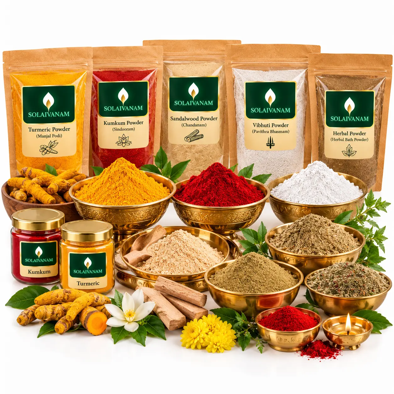Kumkum, Turmeric & Powders