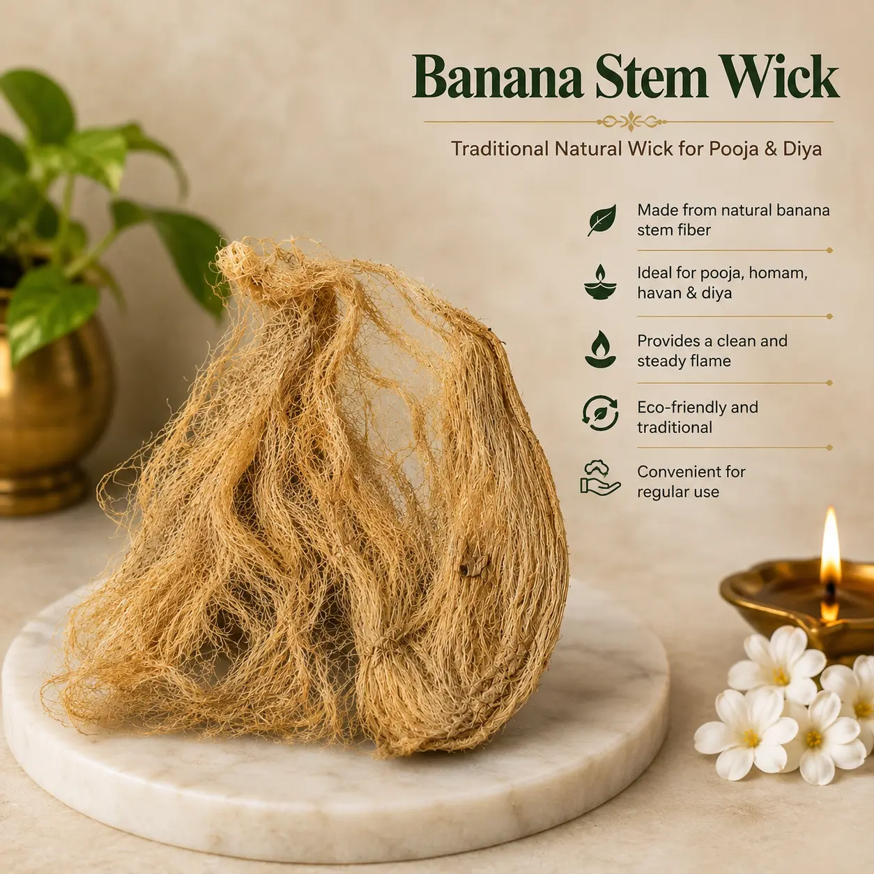 banana Stem Wick